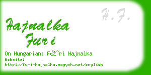 hajnalka furi business card